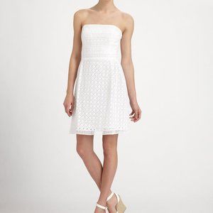 Laundry by Shelli Segal white lace dress